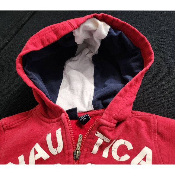 Nautica Boys' Zip-Up Hoodie Sweatshirt‎ Red Size L (7) Cotton & Polyester Blend - Picture 6 of 8
